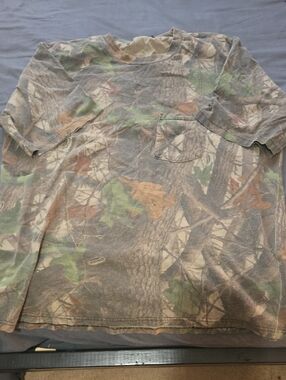 Realtree Woodland Camo Short Sleeve Tee - Green/Brown/Tan